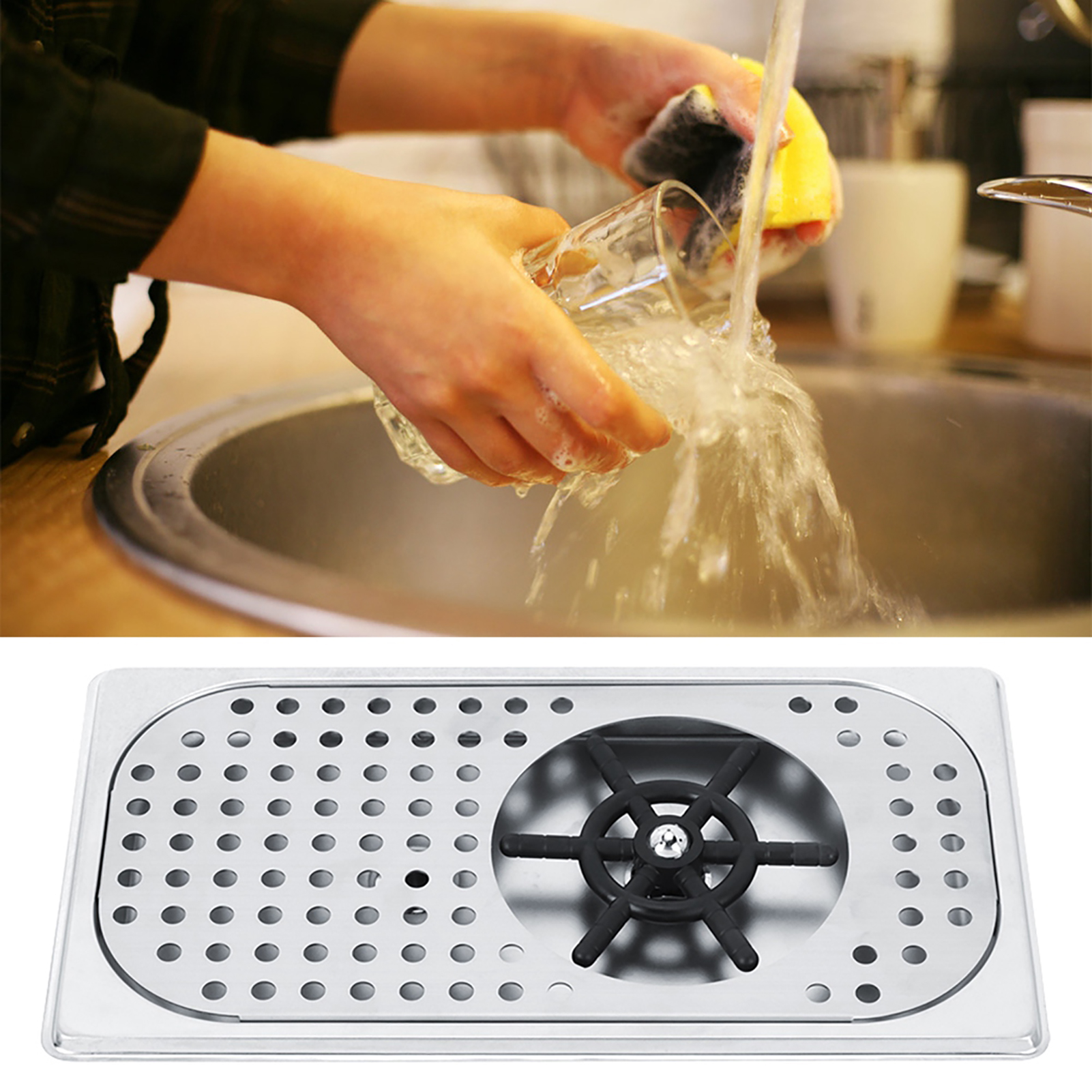 Coffee Tea Shop - 114mm 201 Stainless Steel Cup Washer