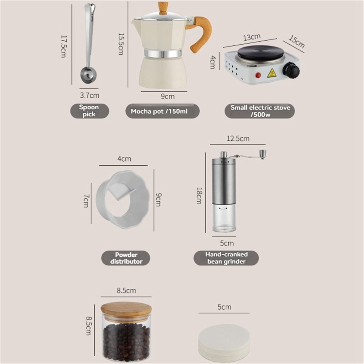 Moka Pot Stove - Doings Aluminum Moka Pot Set with