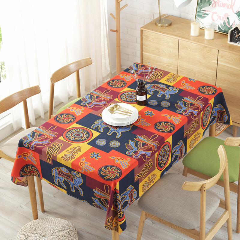 Maya Coffee & Tea Ulasan - New Maya Impression Ethnic Style Tablecloth