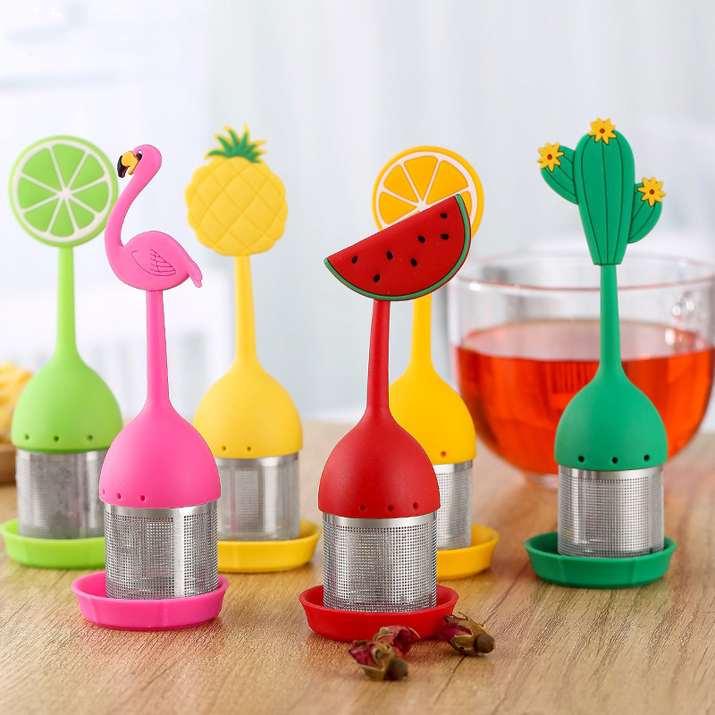 Coffee Tea Infusion - Silicone Handle Tea Infuser Stainless Steel
