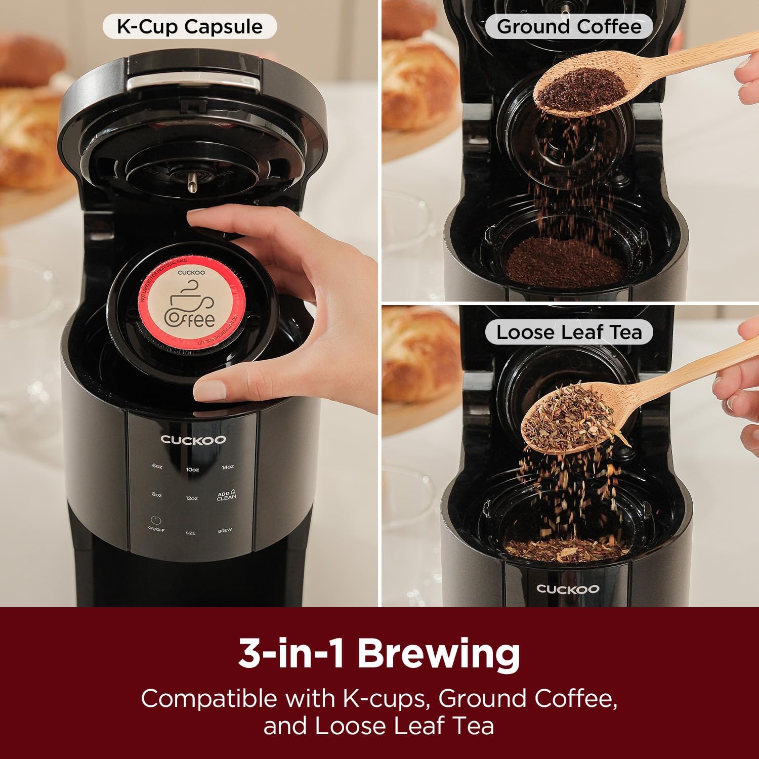 Single Serve Coffee Maker for  - Coffee Tea Leaf And Bean 评论和价格