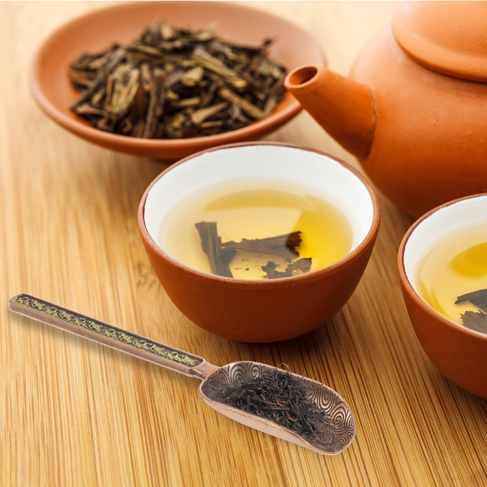 Copper Zinc Loose Leaf Tea Sco - Coffee Tea Leaf And Bean 评论和价格