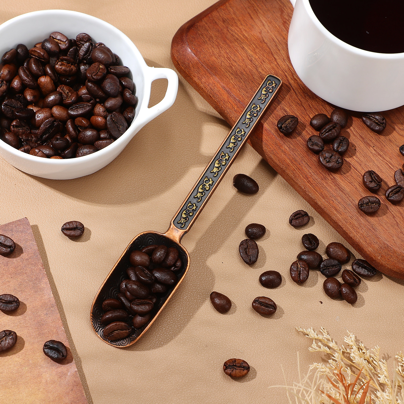Copper Zinc Loose Leaf Tea Sco - Coffee Tea Leaf And Bean 评论和价格