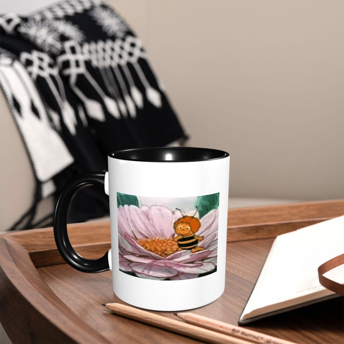 Maya The Bee Mug Funny Ceramic - Maya Coffee & Tea Ulasan 评论和价格