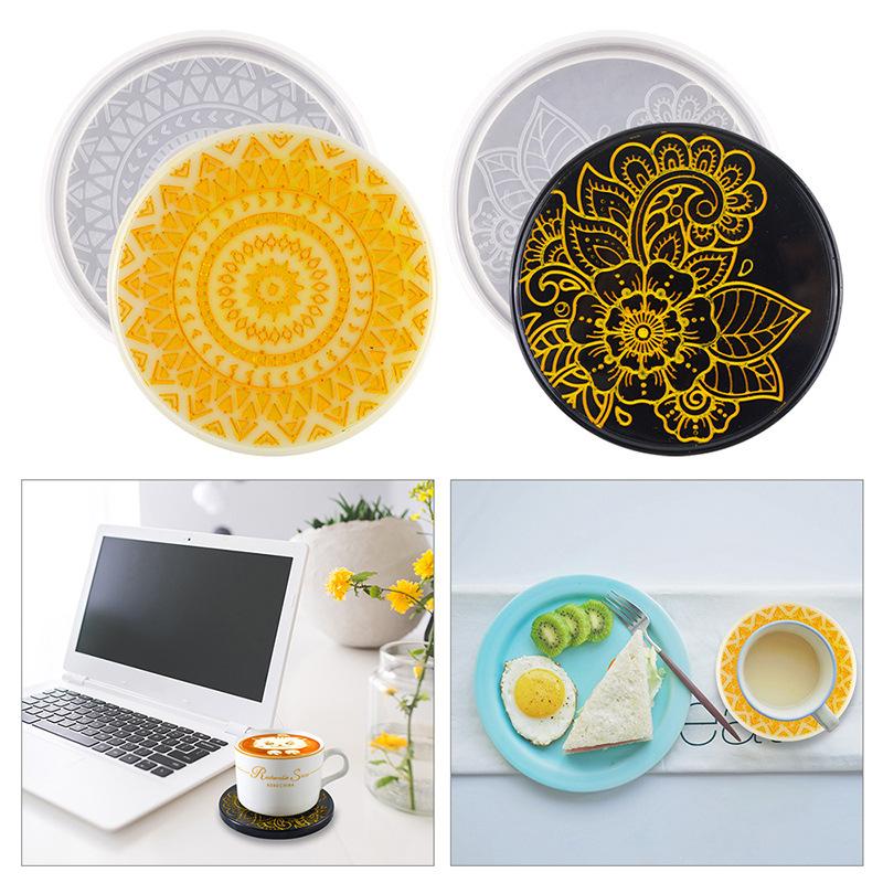 Flower Coaster Silicone Mold E - Coffee Tea Flower 评论和价格