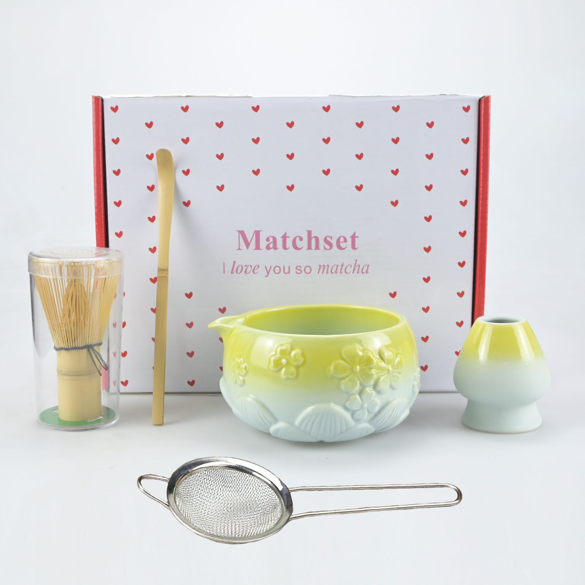 5pcs/set of Floral Matcha Tool - Matcha Whisk Set 评论和价格