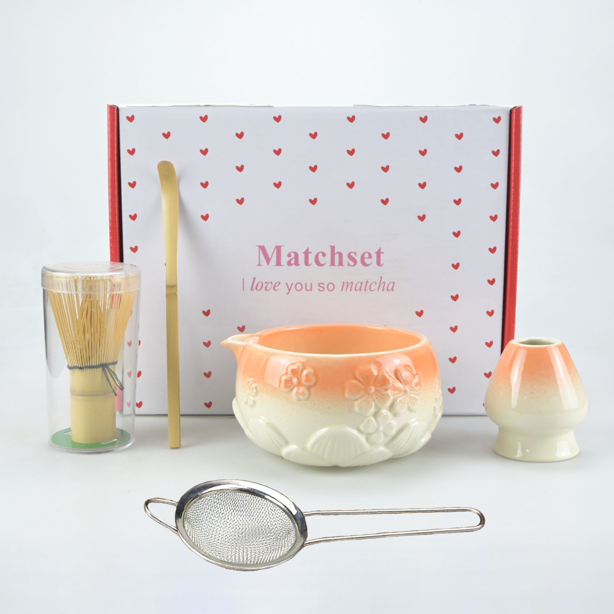 5pcs/set of Floral Matcha Tool - Matcha Whisk Set 评论和价格