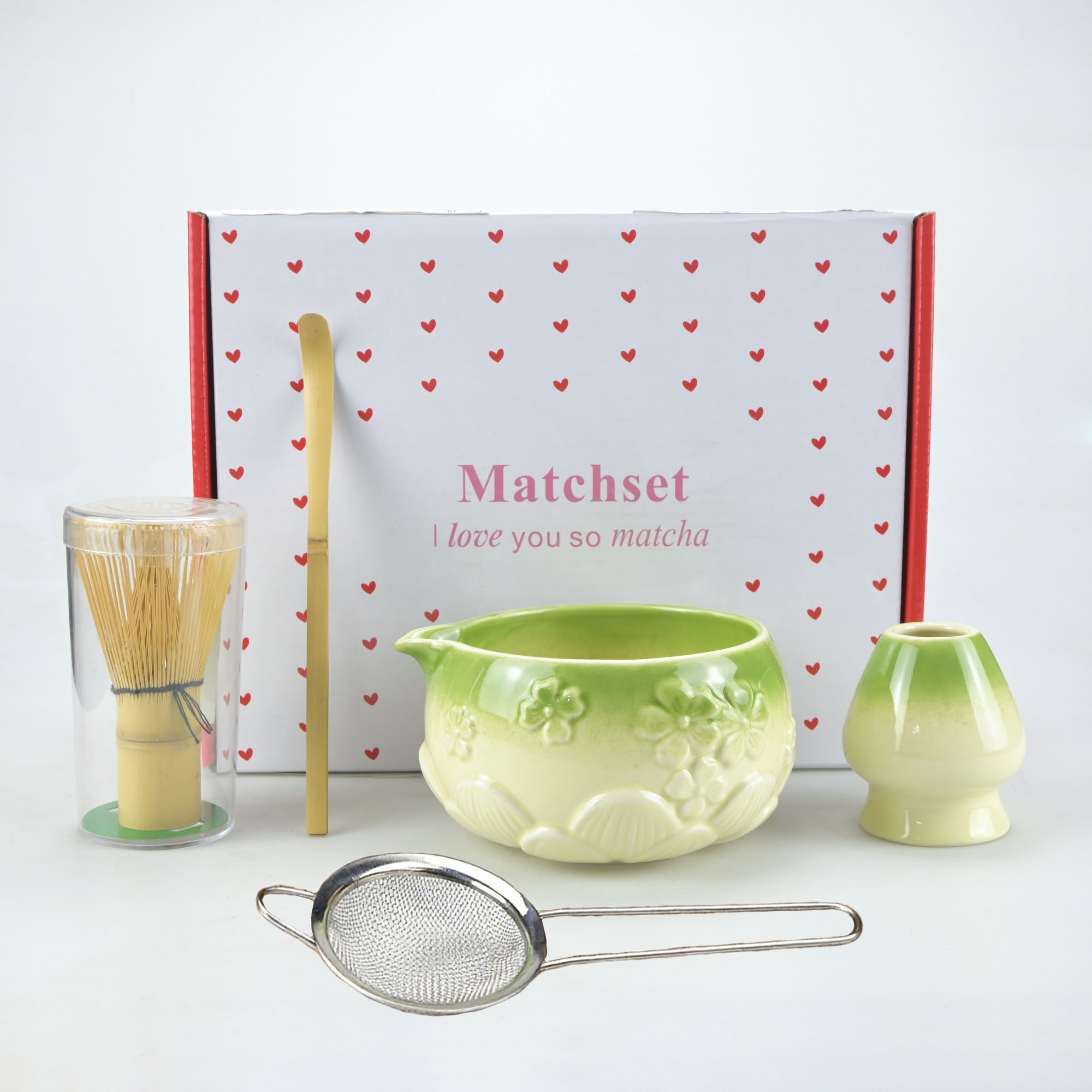 5pcs/set of Floral Matcha Tool - Matcha Whisk Set 评论和价格