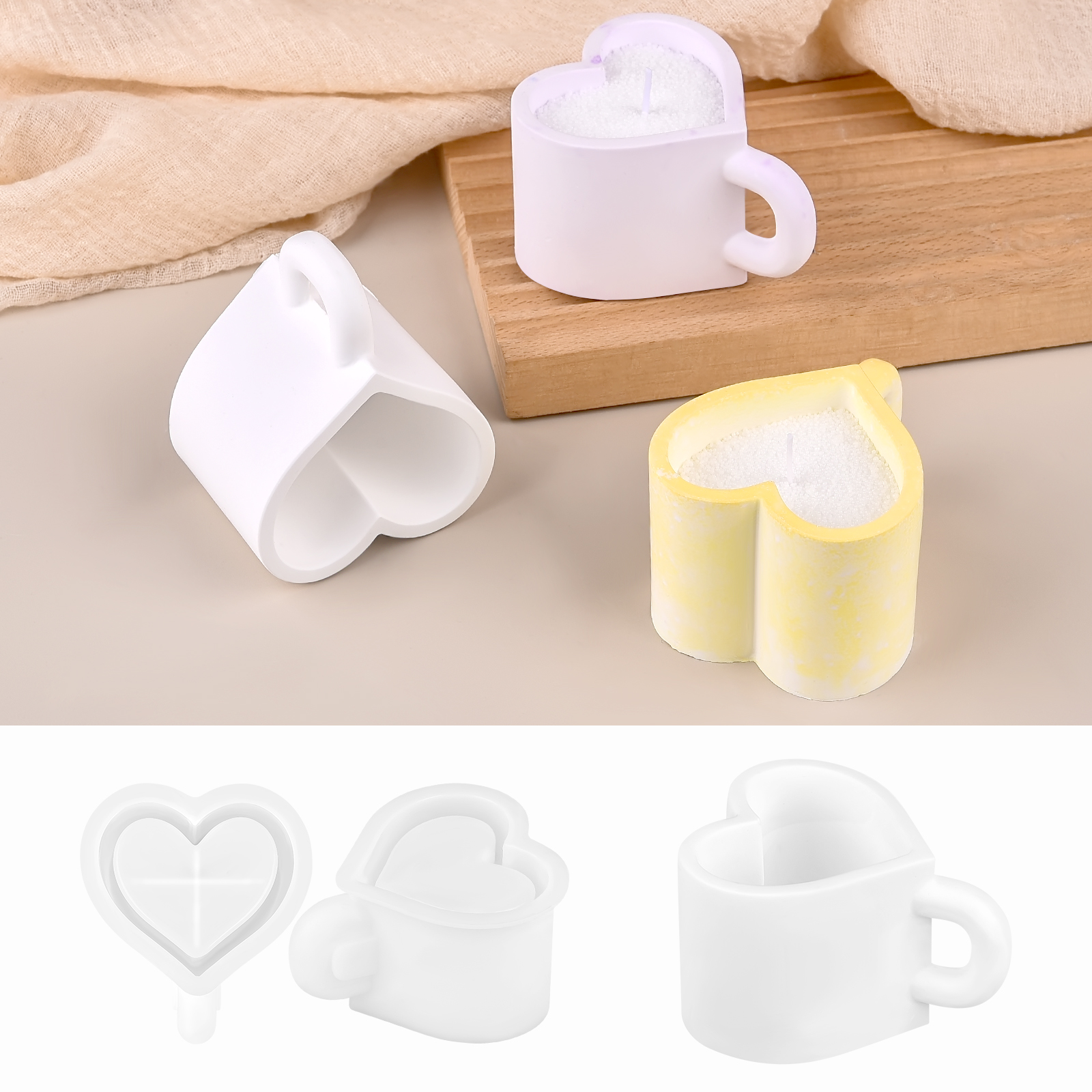 3D Tea Cup Love Silicone Mold  - Coffee Tea Love 评论和价格