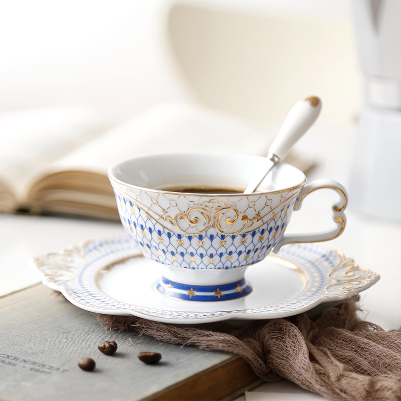 European Ceramic Coffee Cup, H - Coffee Tea Flower 评论和价格