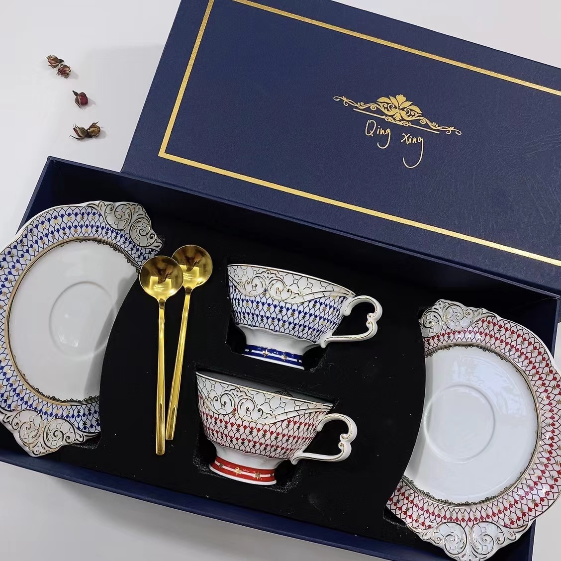 European Ceramic Coffee Cup, H - Coffee Tea Flower 评论和价格
