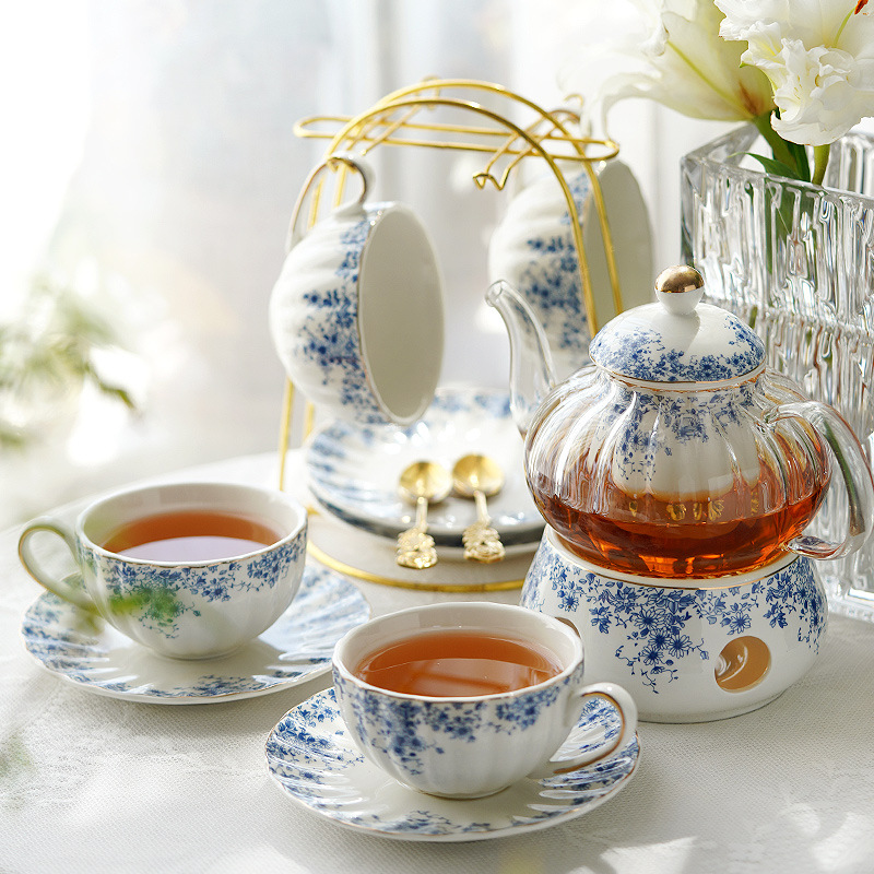 English-style Afternoon Tea Se - Coffee Tea Flower 评论和价格