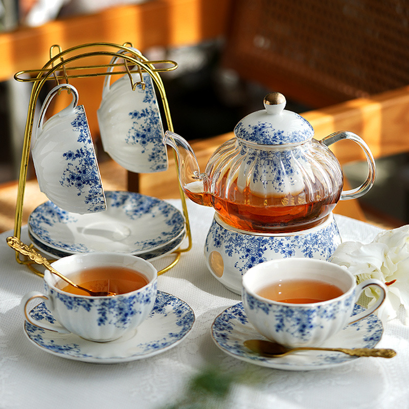 English-style Afternoon Tea Se - Coffee Tea Flower 评论和价格