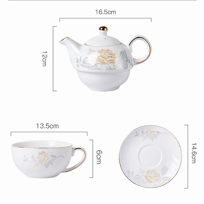 480ml Ceramic Tea for One Set  - Coffee Tea Flower 评论和价格