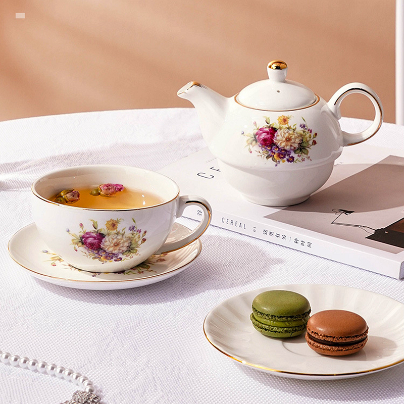 480ml Ceramic Tea for One Set  - Coffee Tea Flower 评论和价格