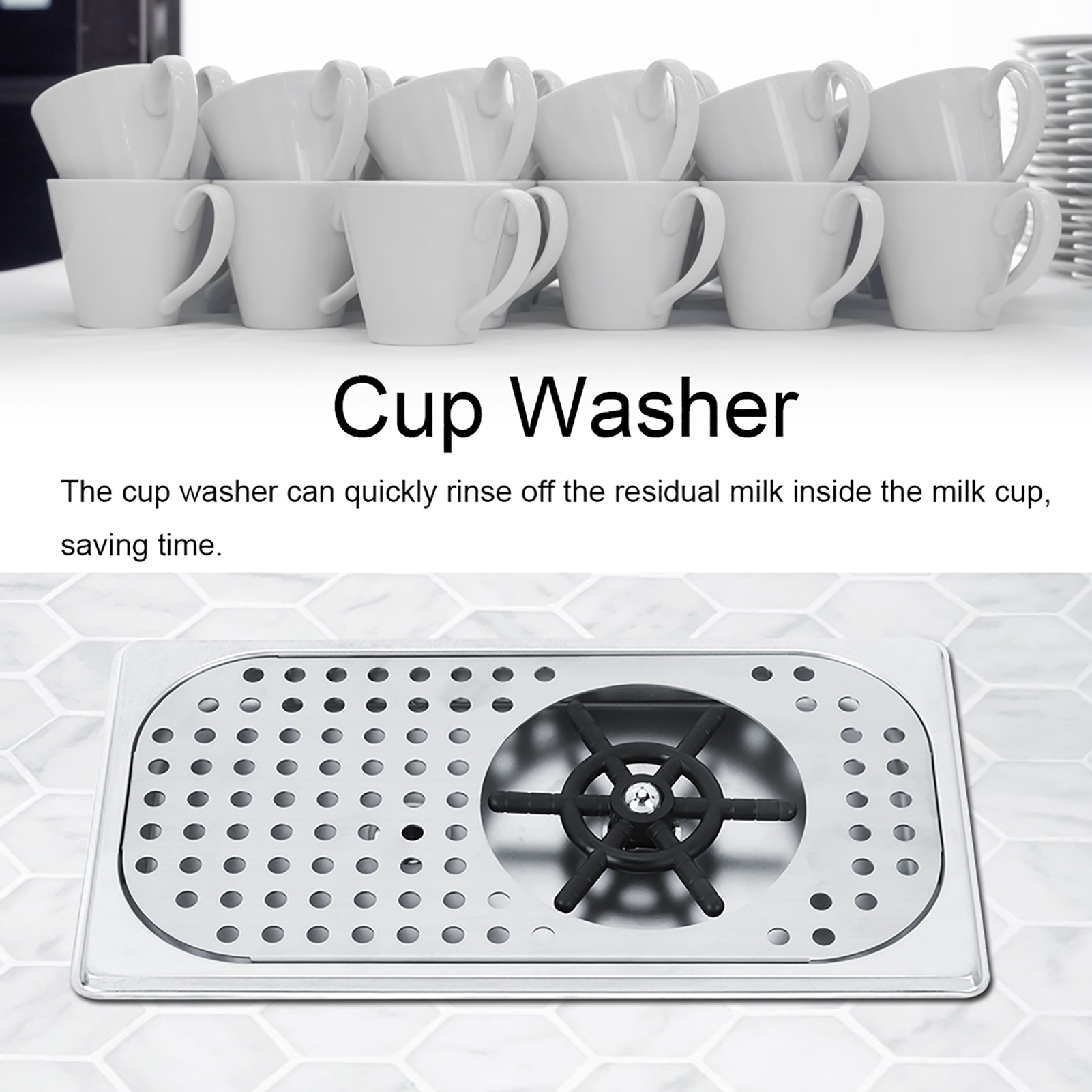 114mm 201 Stainless Steel Cup  - Coffee Tea Shop 评论和价格