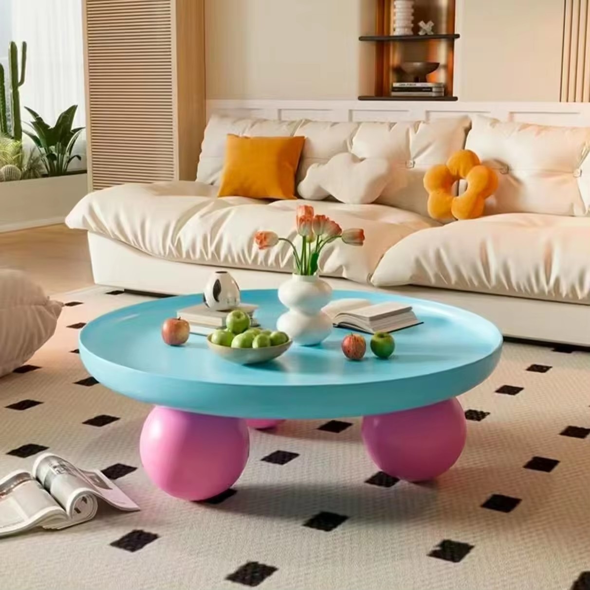 Coffee Tables Colorful Metal T - Coffee Tea Lounge 评论和价格