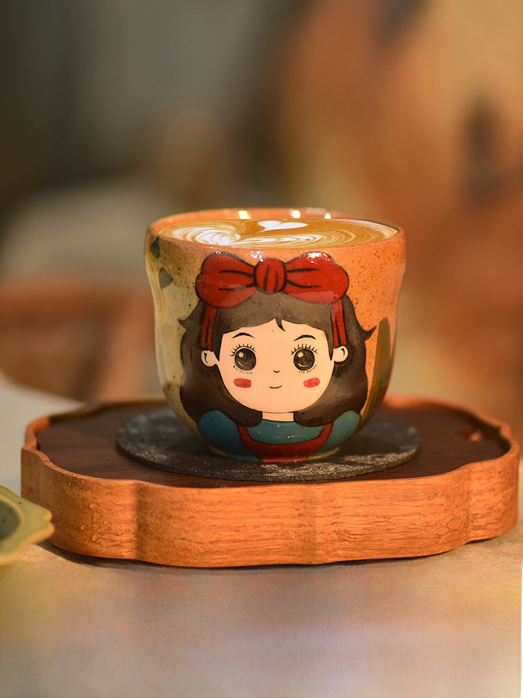 Hand-Painted Jingdezhen Coarse - Coffee Tea Love 评论和价格