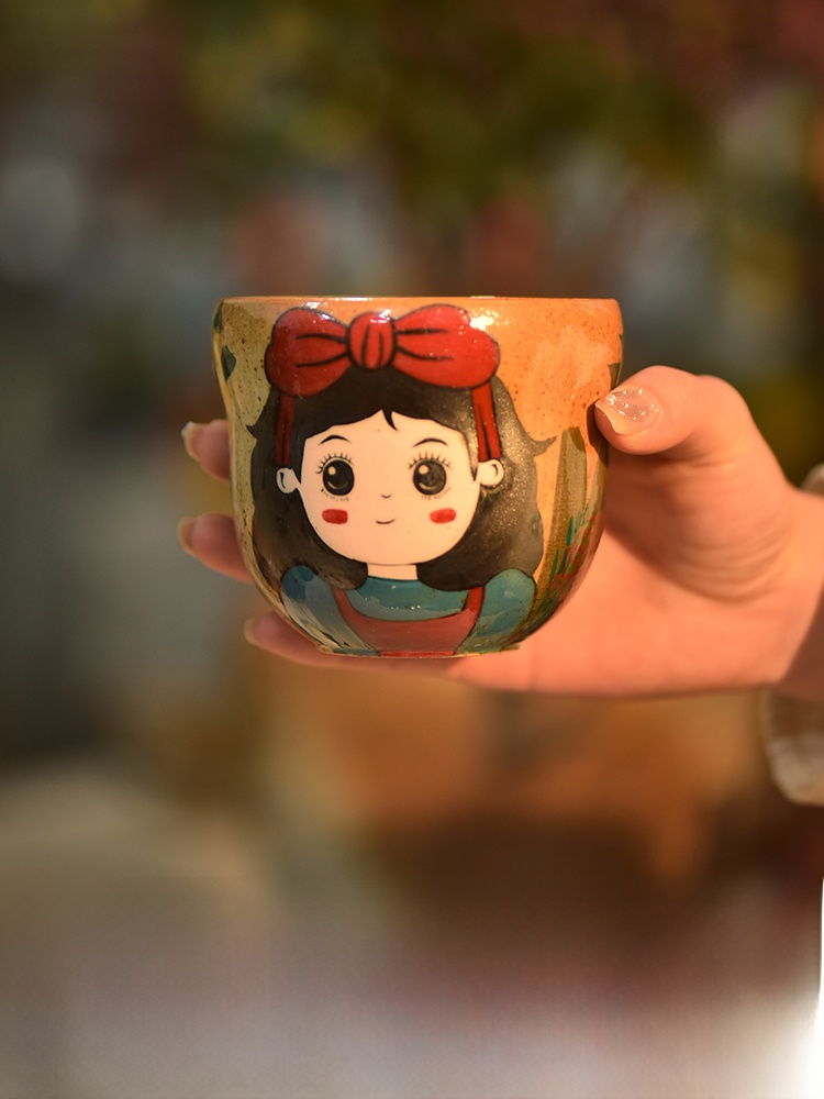 Hand-Painted Jingdezhen Coarse - Coffee Tea Love 评论和价格