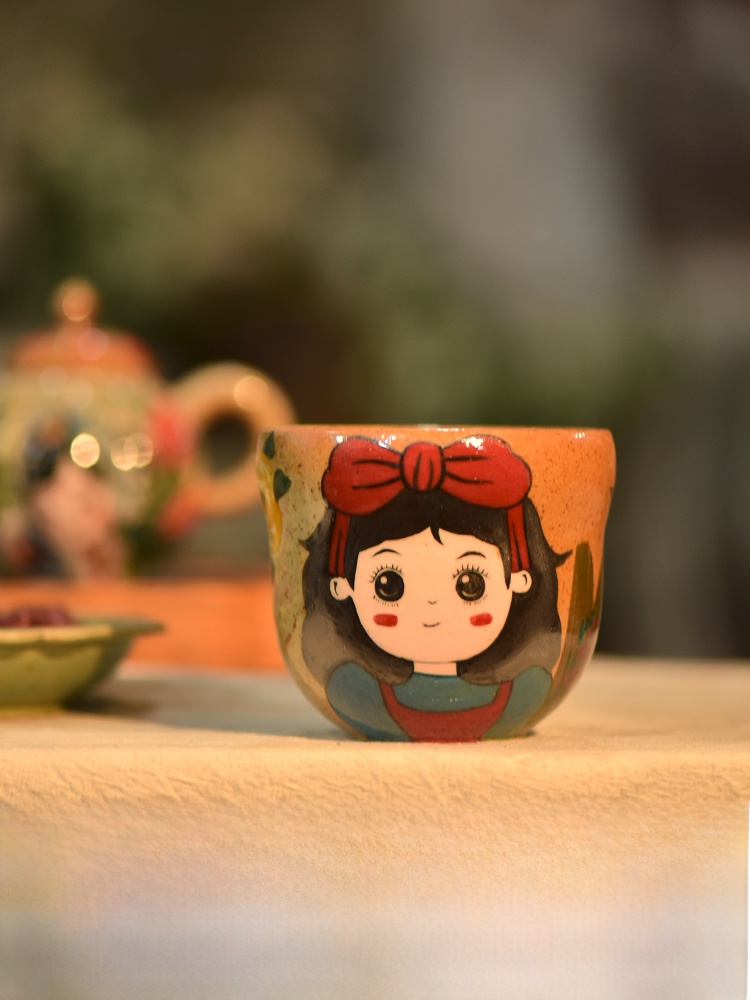 Hand-Painted Jingdezhen Coarse - Coffee Tea Love 评论和价格