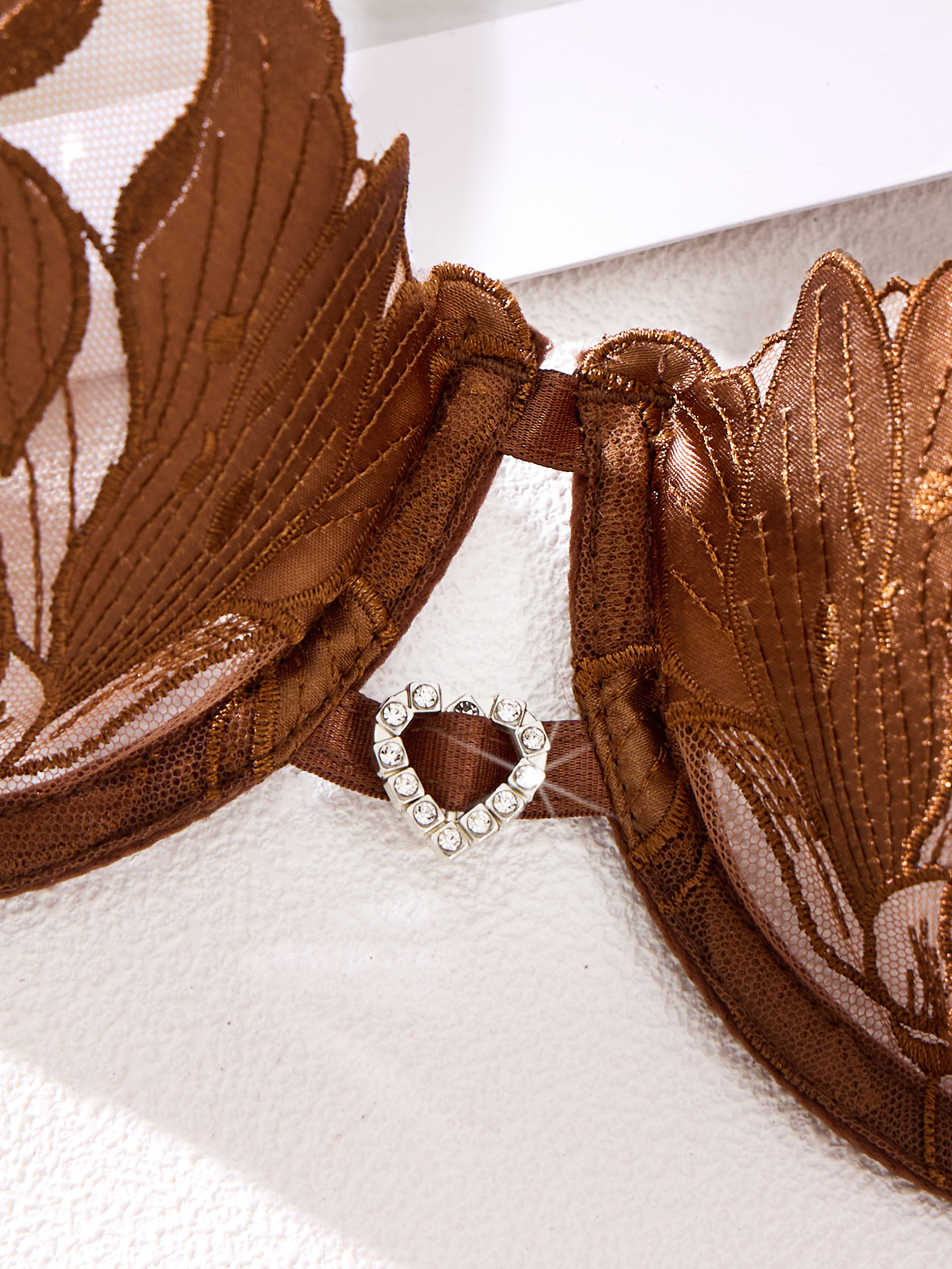 Coffee-colored embroidered pri - Coffee&Tea House Opinie 评论和价格