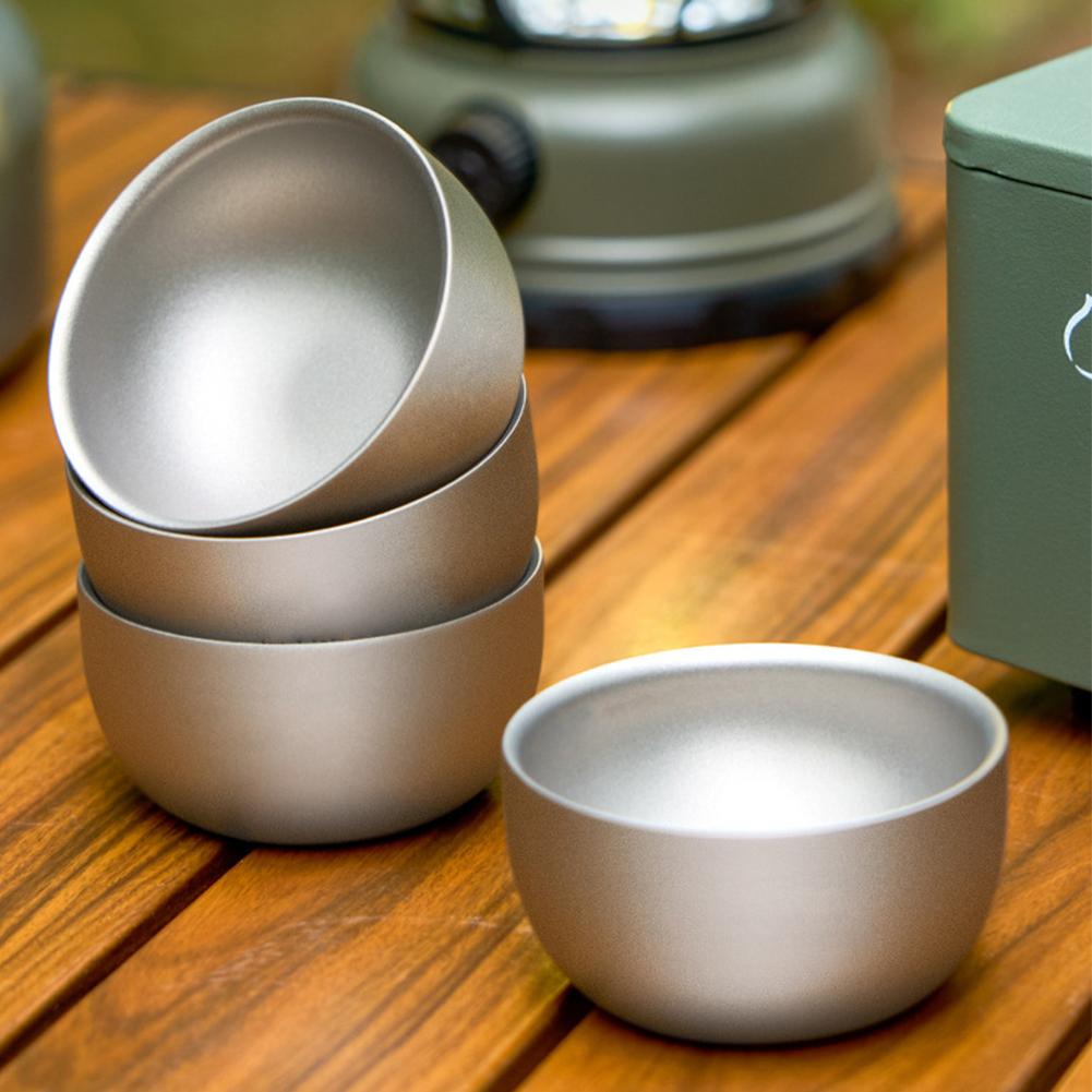 D2 Pure Titanium Double-layer  - Coffee Tea Sugar Set 评论和价格