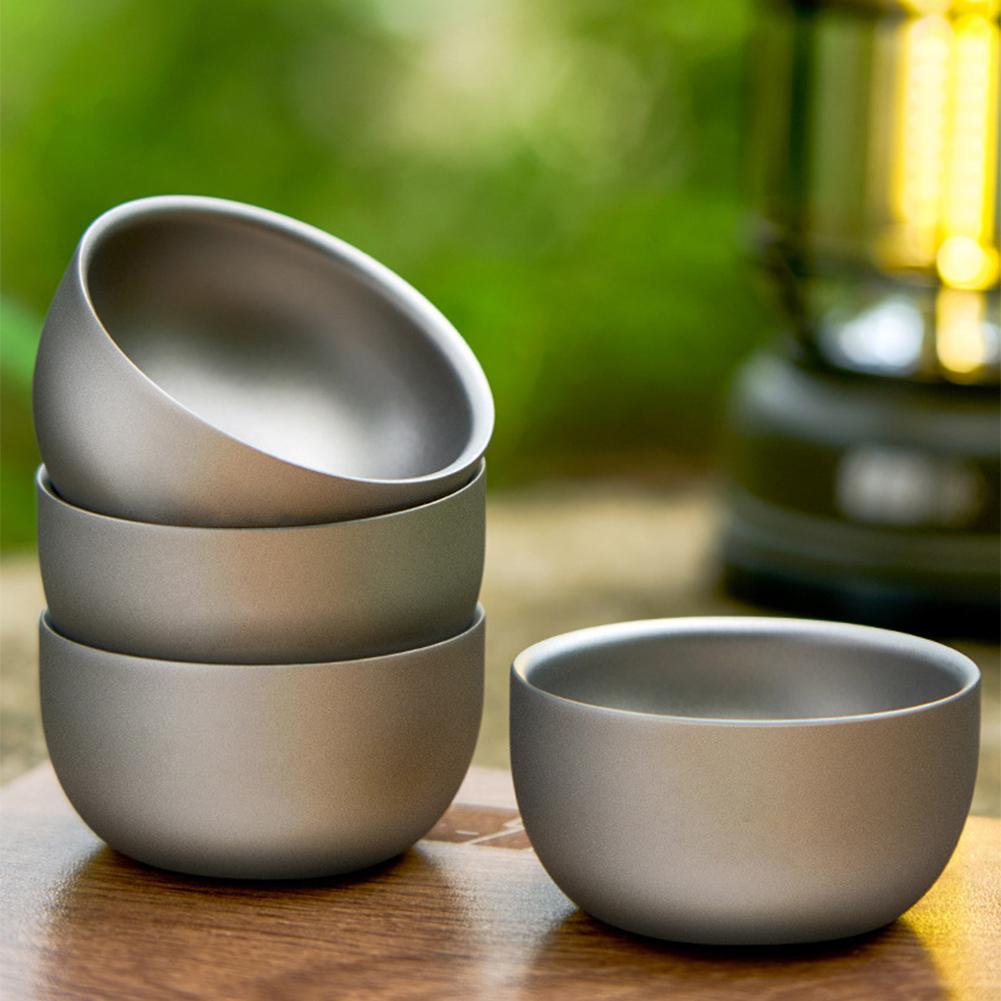 D2 Pure Titanium Double-layer  - Coffee Tea Sugar Set 评论和价格