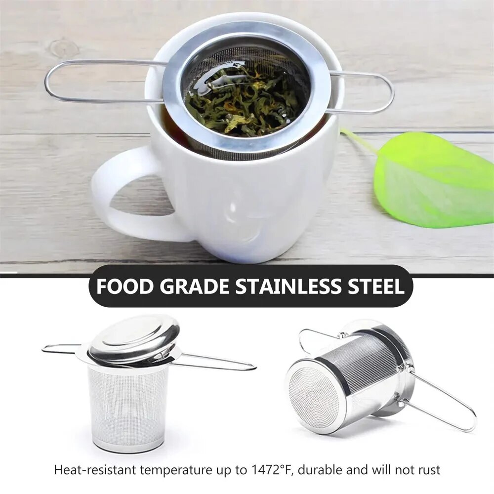 A Set Stainless Steel Mesh Tea - Coffee Tea Infusion 评论和价格