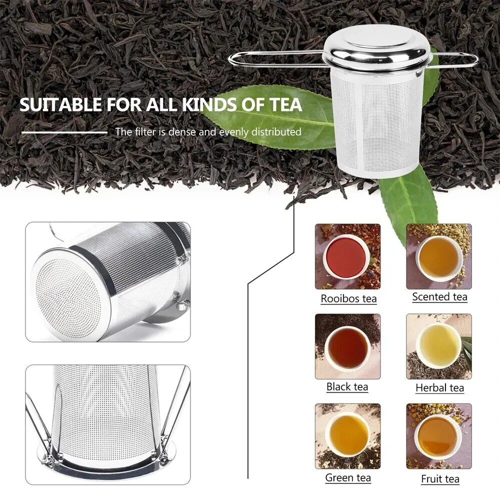 A Set Stainless Steel Mesh Tea - Coffee Tea Infusion 评论和价格