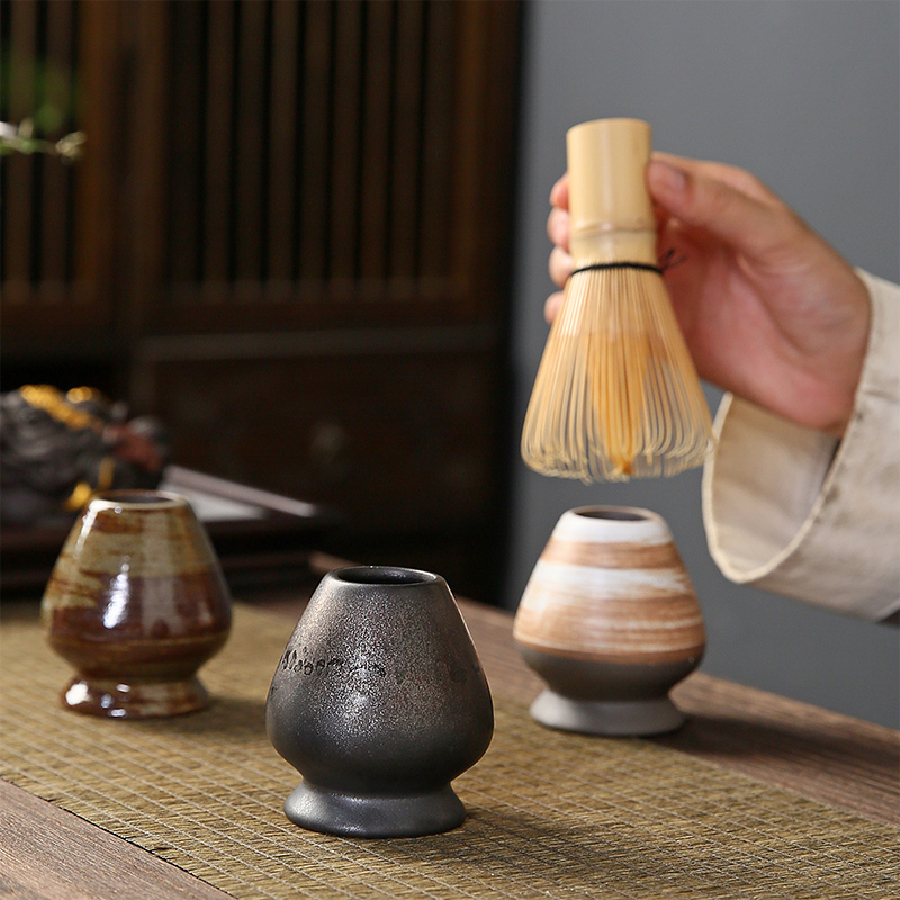 Japanese Coarse pottery Matcha - Matcha Whisk Set 评论和价格