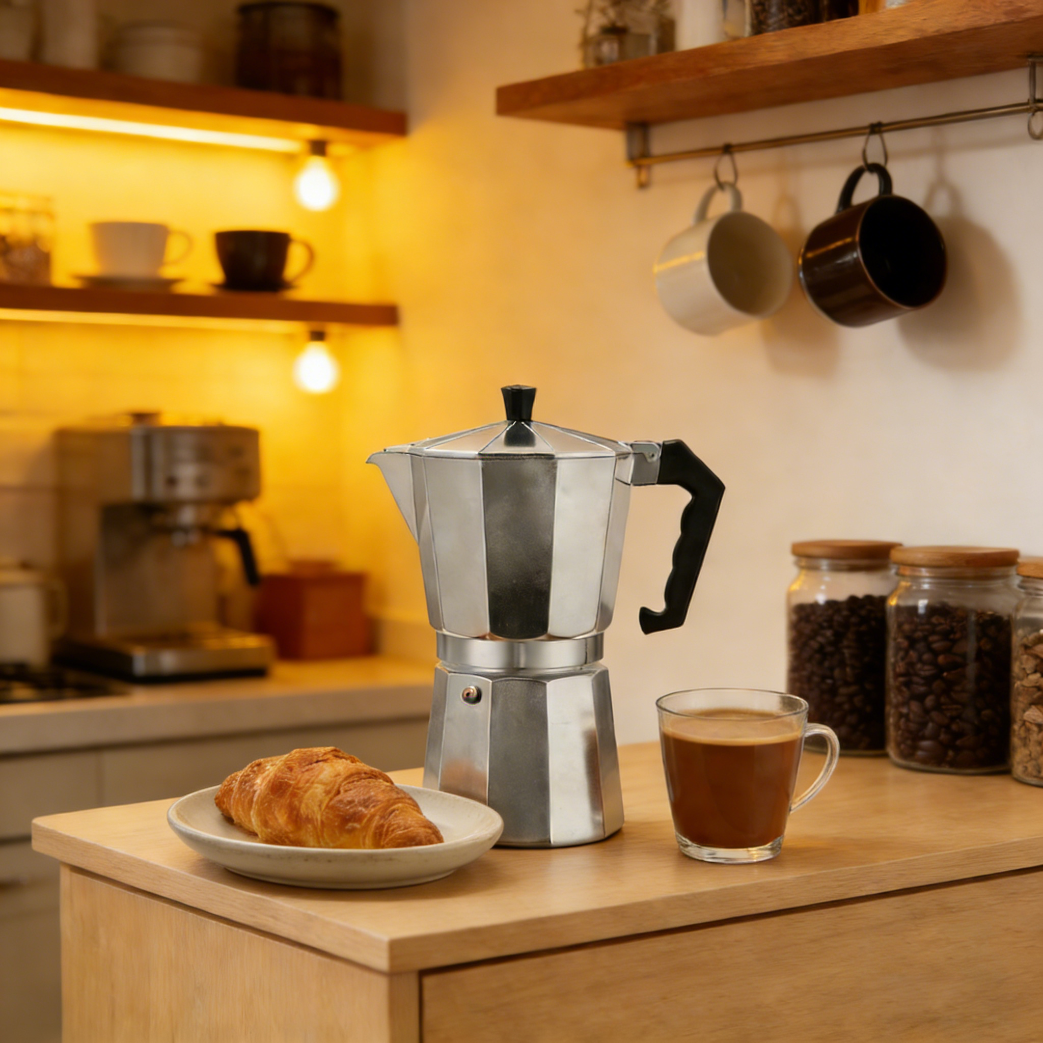 Moka Pot Aluminum Octagonal It - Moka Pot Stove 评论和价格