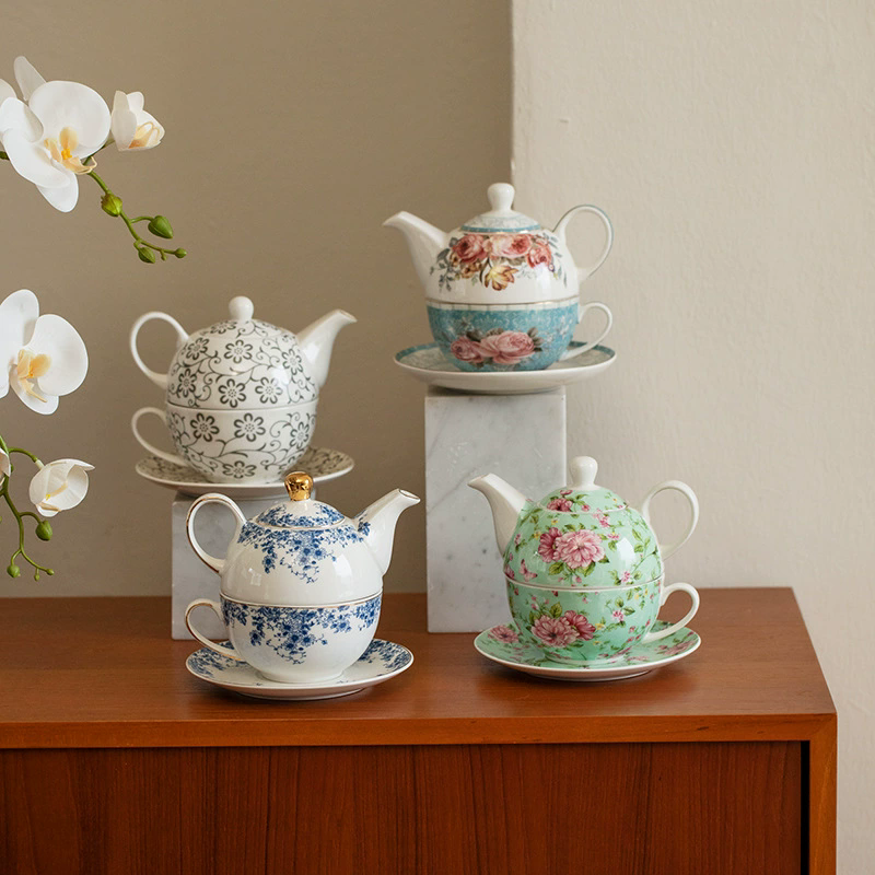 Flower Teapots,Coffee Pot,Moth - Coffee Tea Sugar Set 评论和价格