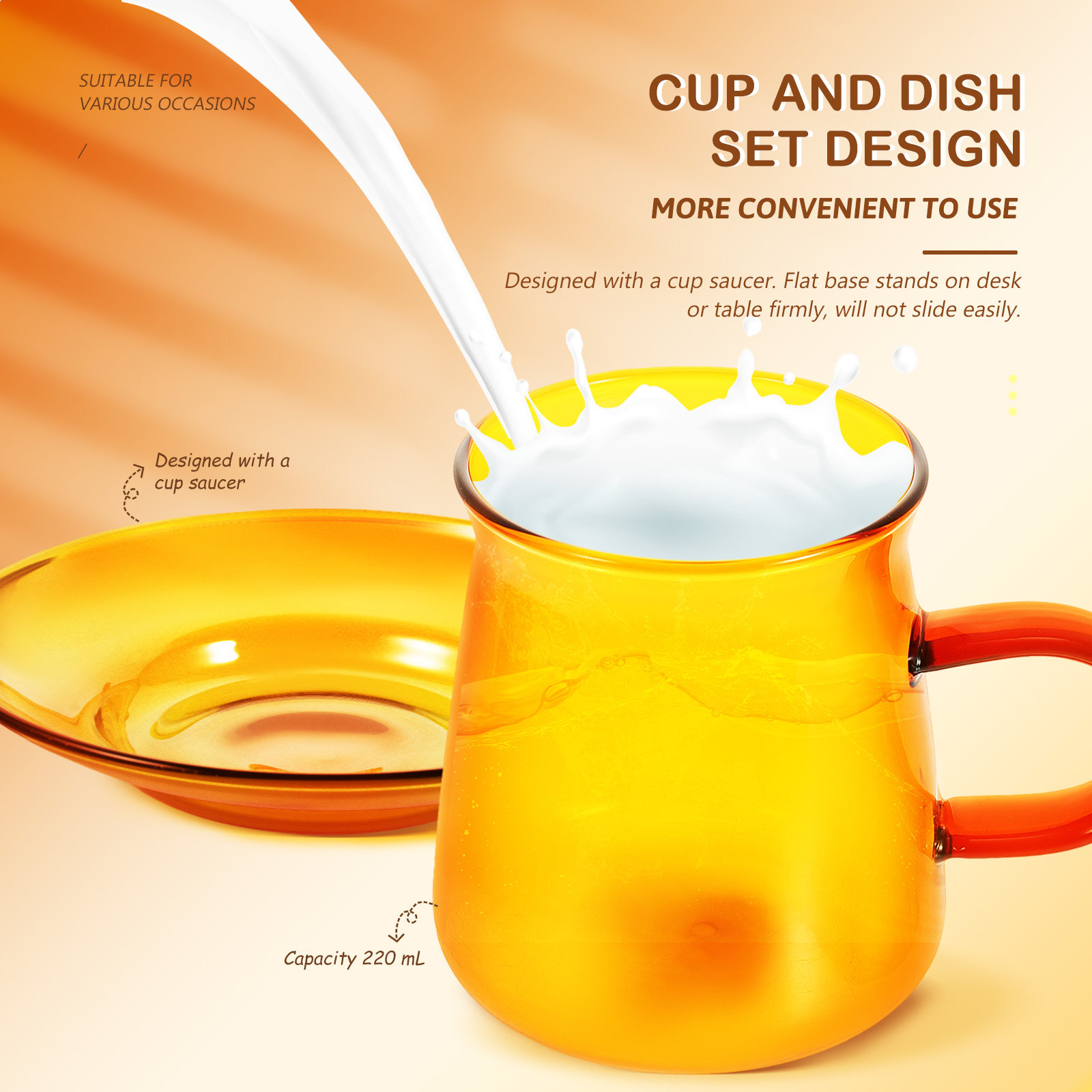 1Set Glass Coffee Cup Simple E - Coffee Tea Shop 评论和价格