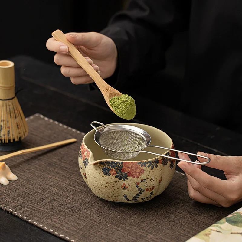 8PCS Japanese Flint red Matcha - Matcha Whisk Set 评论和价格