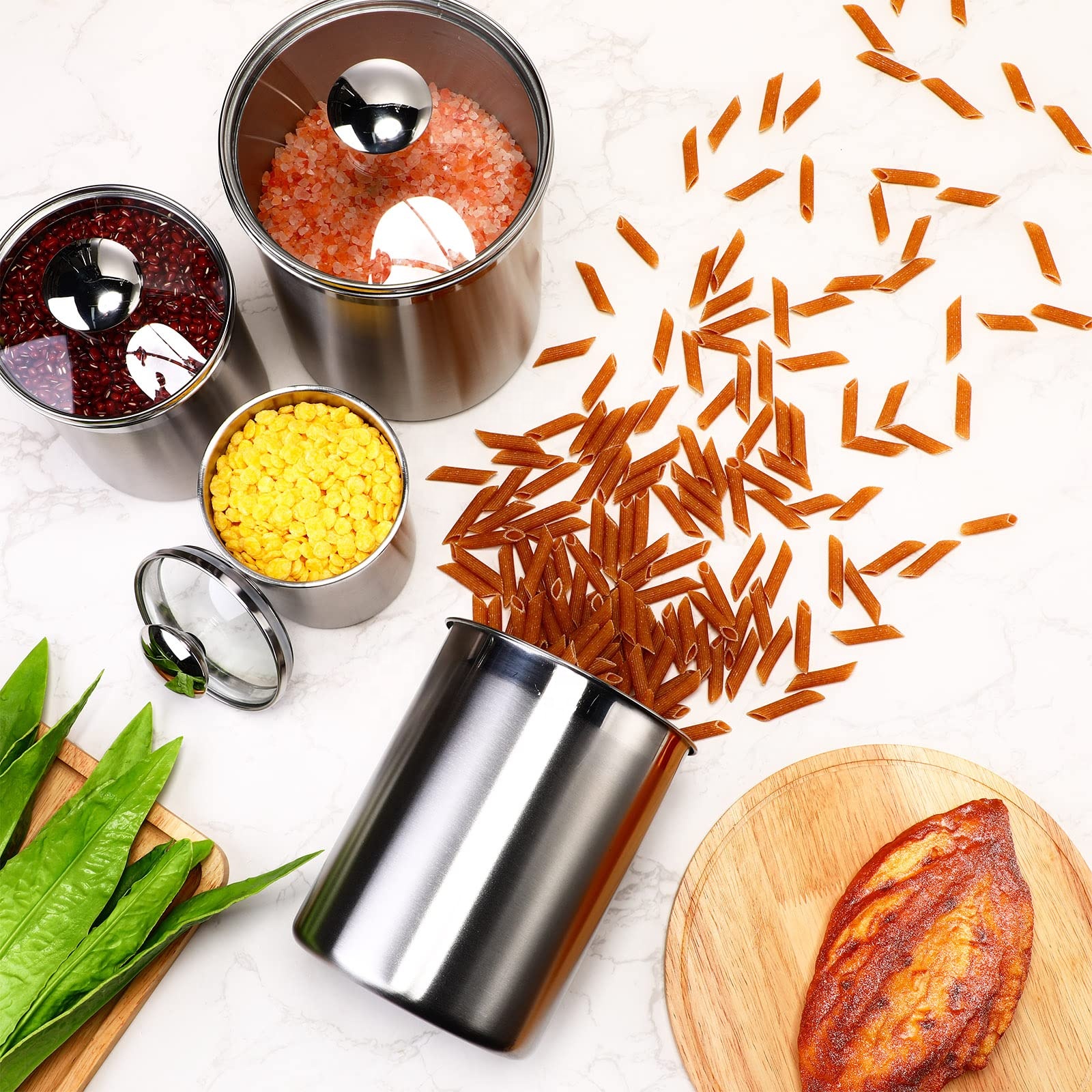 Food Storage Containers Tea Co - Coffee Tea Sugar Set 评论和价格
