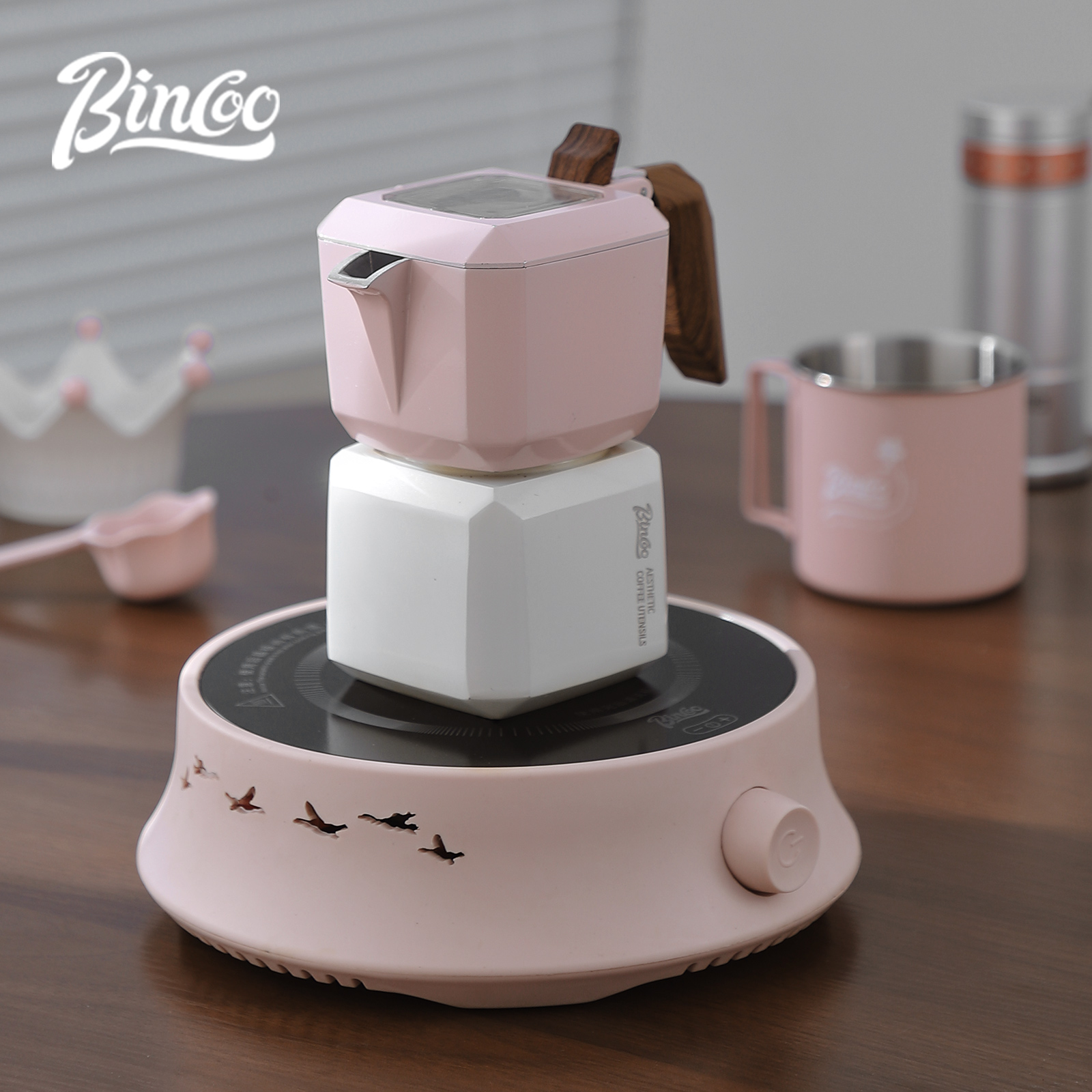 BINCOO Dual Valve Moka Pot Squ - Moka Pot Stove 评论和价格