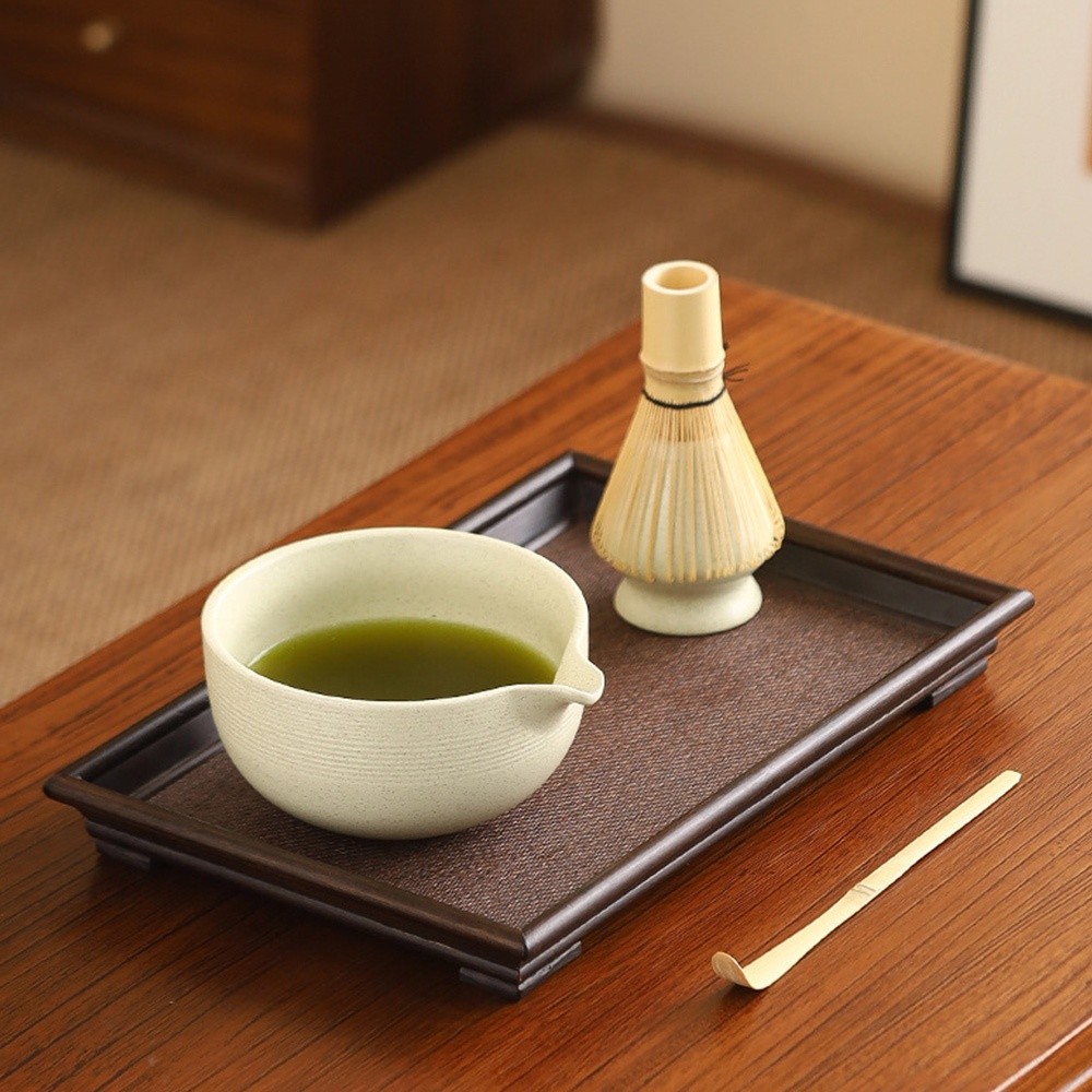 4PCS Ceramic Bamboo Japanese M - Matcha Whisk Set 评论和价格