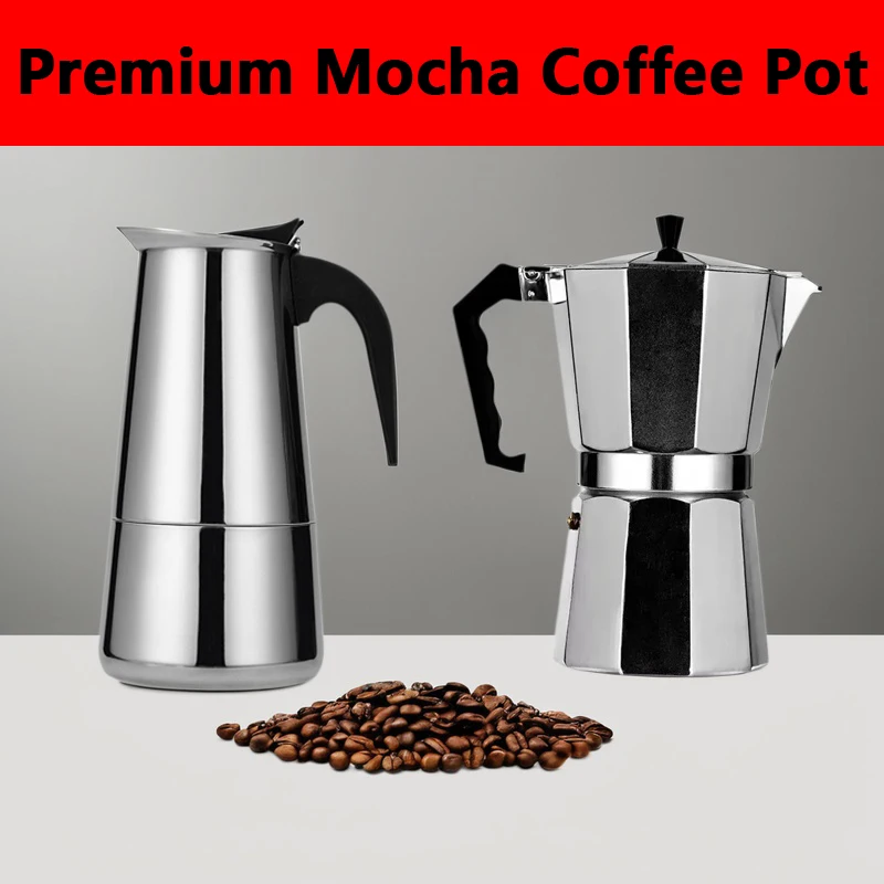 Coffee Maker Moka Pot 50ml-600 - Moka Pot Stove 评论和价格
