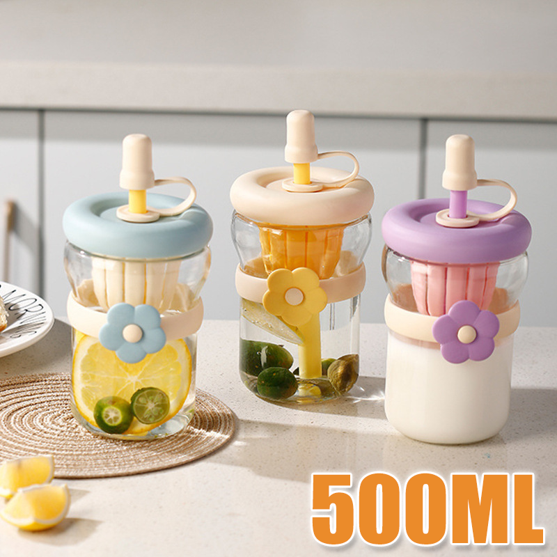 Cute Glass Flower Cartoon Tea  - Coffee Tea Flower 评论和价格