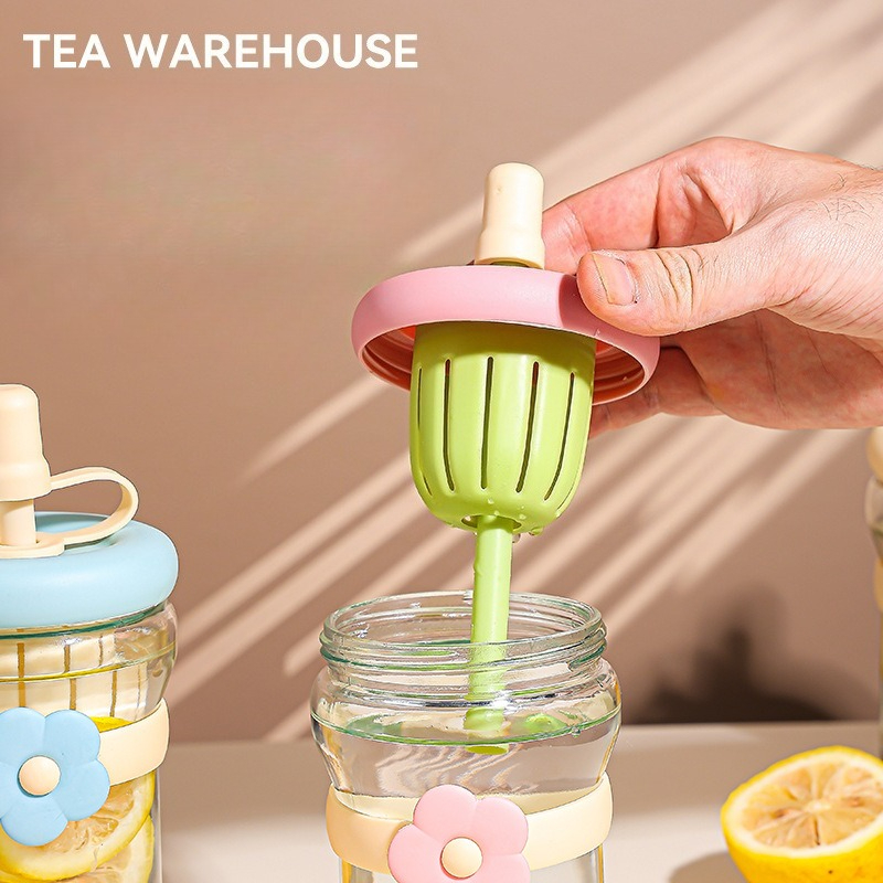Cute Glass Flower Cartoon Tea  - Coffee Tea Flower 评论和价格