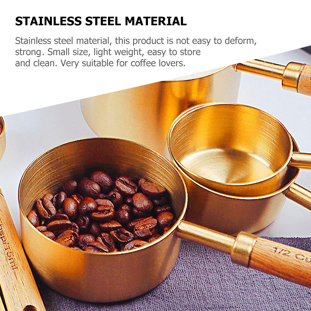 4Pcs Measuring Spoons Set Stai - Coffee Tea Sugar Set 评论和价格